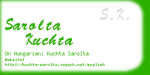 sarolta kuchta business card